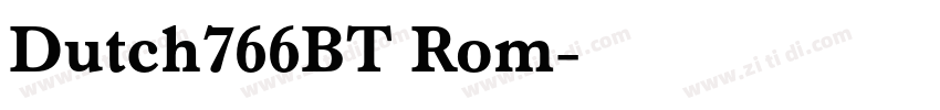 Dutch766BT Rom字体转换